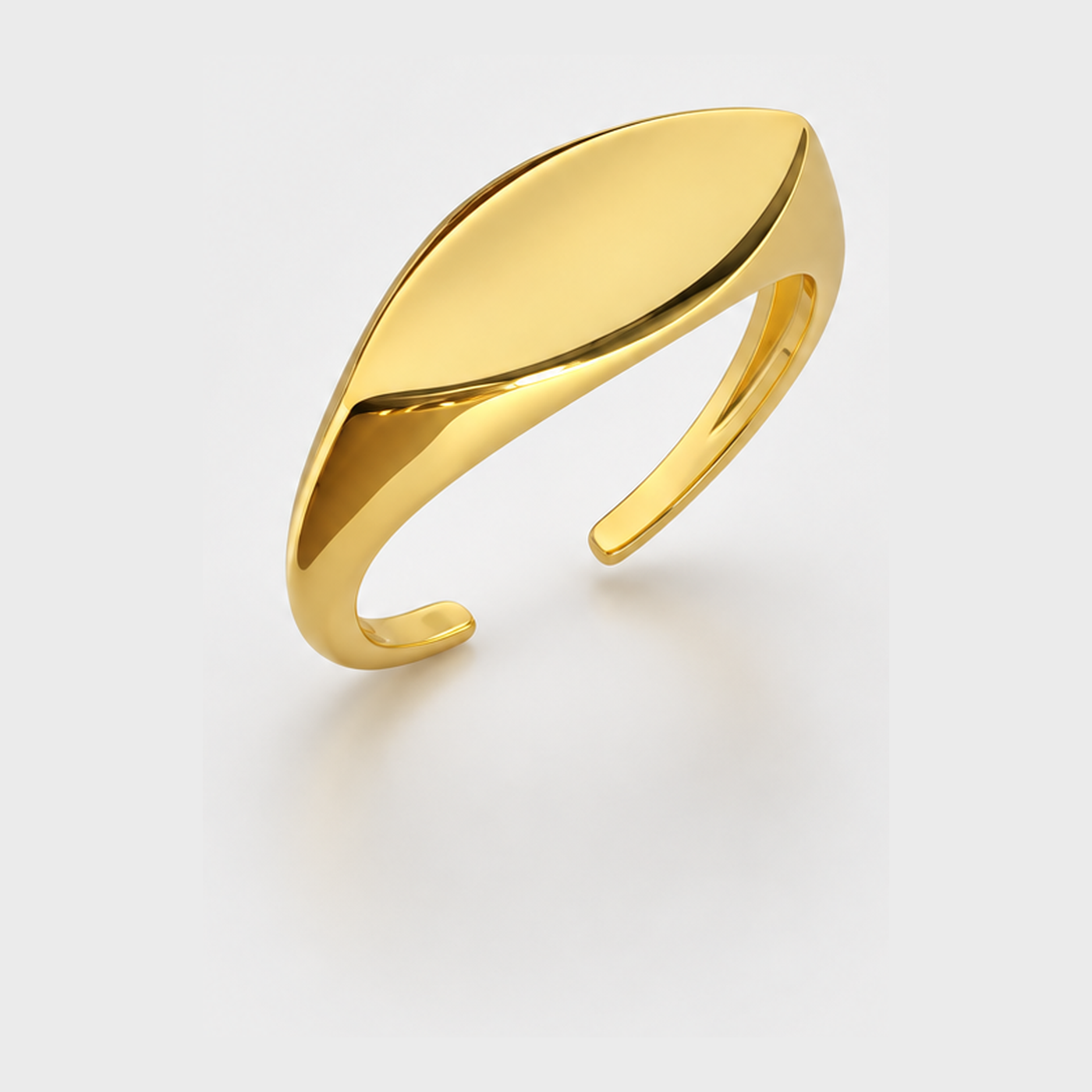 Anel Losango Banhado a Prata/Ouro (Coleção Premium)