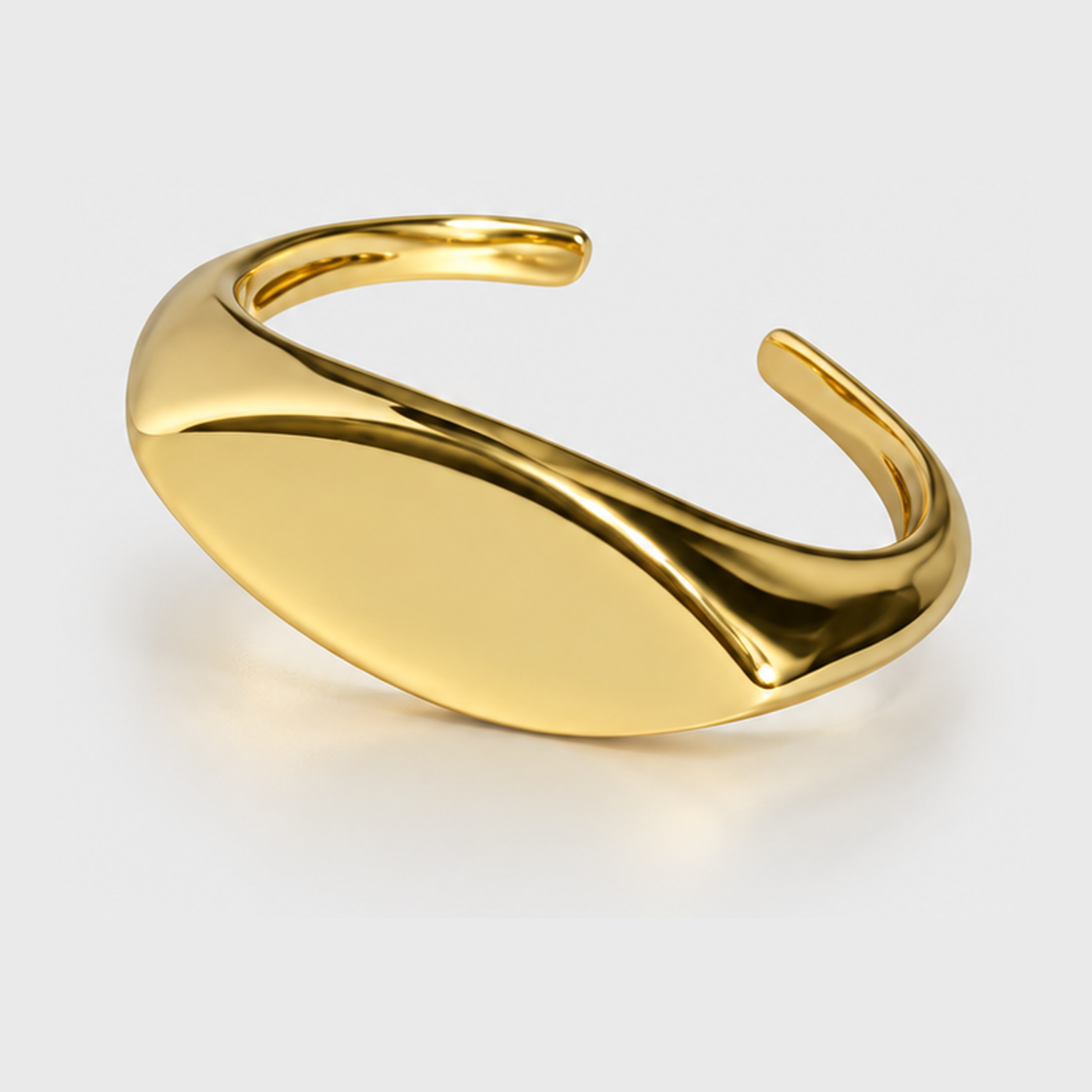 Anel Losango Banhado a Prata/Ouro (Coleção Premium)