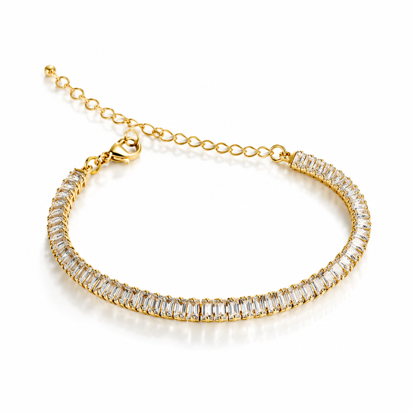 Pulseira Folheada Cristal
